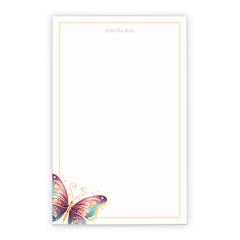 Butterfly Border Personalized Notepad