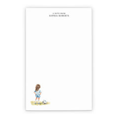 Soccer Girl Personalized Notepad