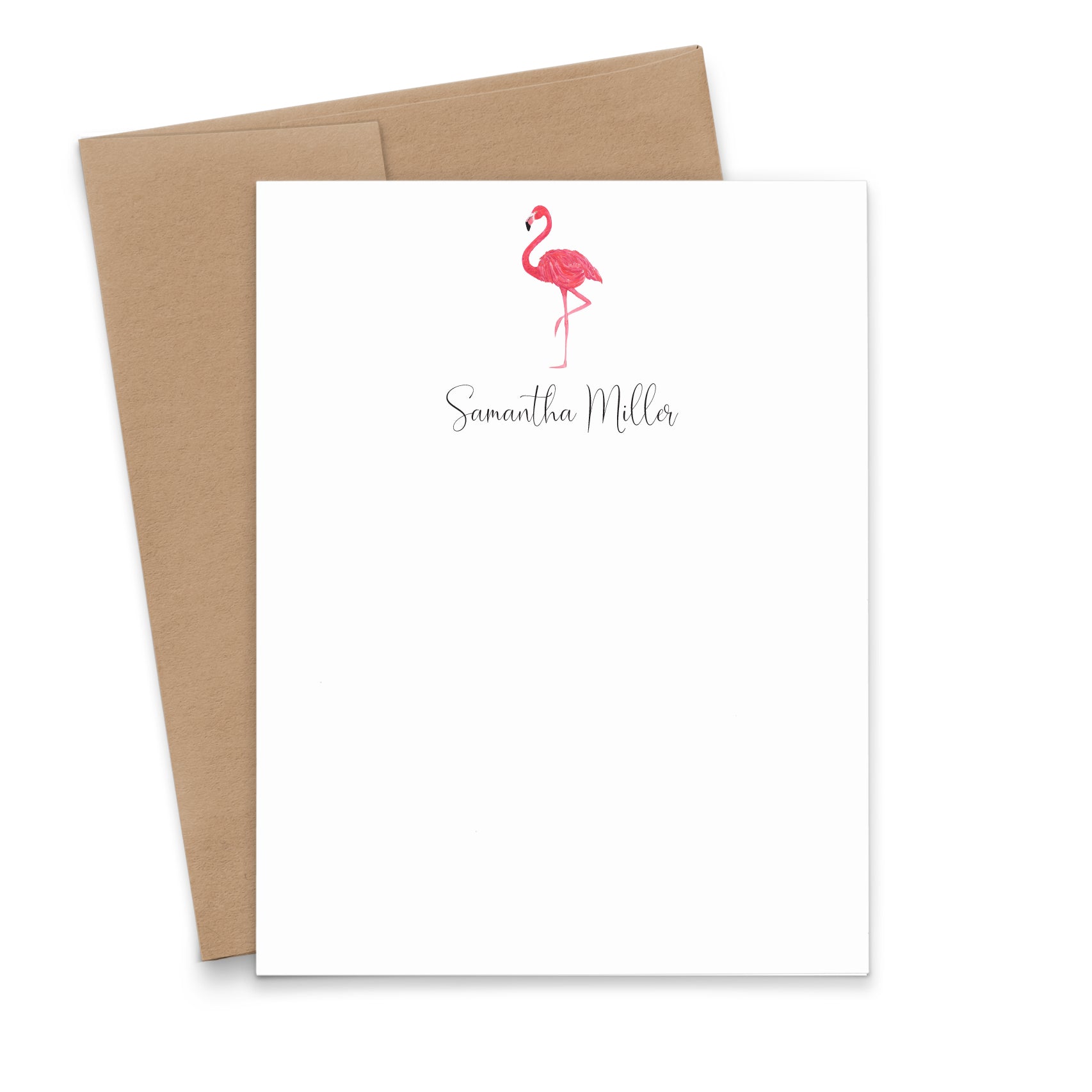 Flamingo Personalized Stationery Set