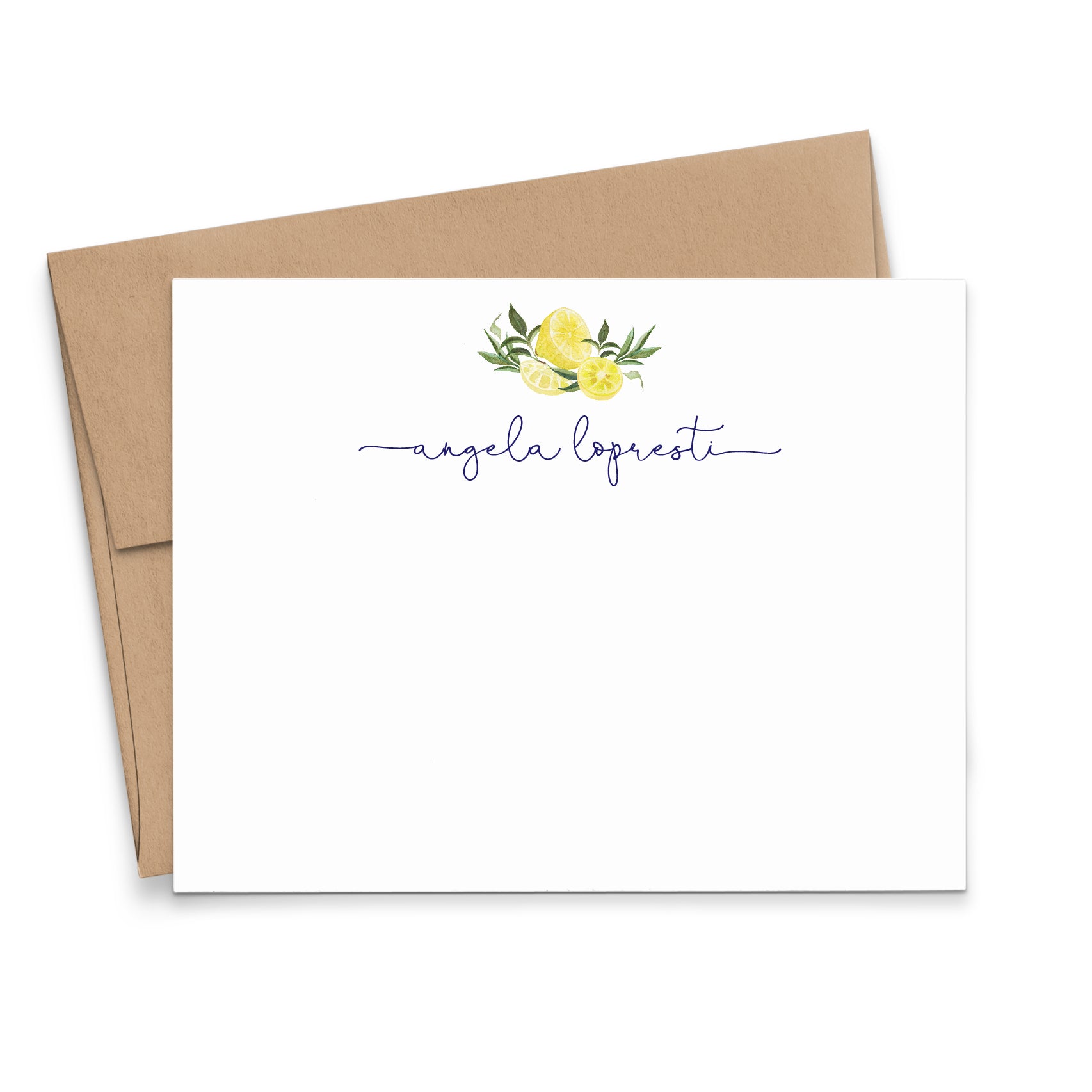 Lemons Citrus Stationary Personalized For Women