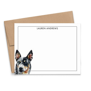 Australian Cattle Dog Notecards Or Choose Your Dog Breed