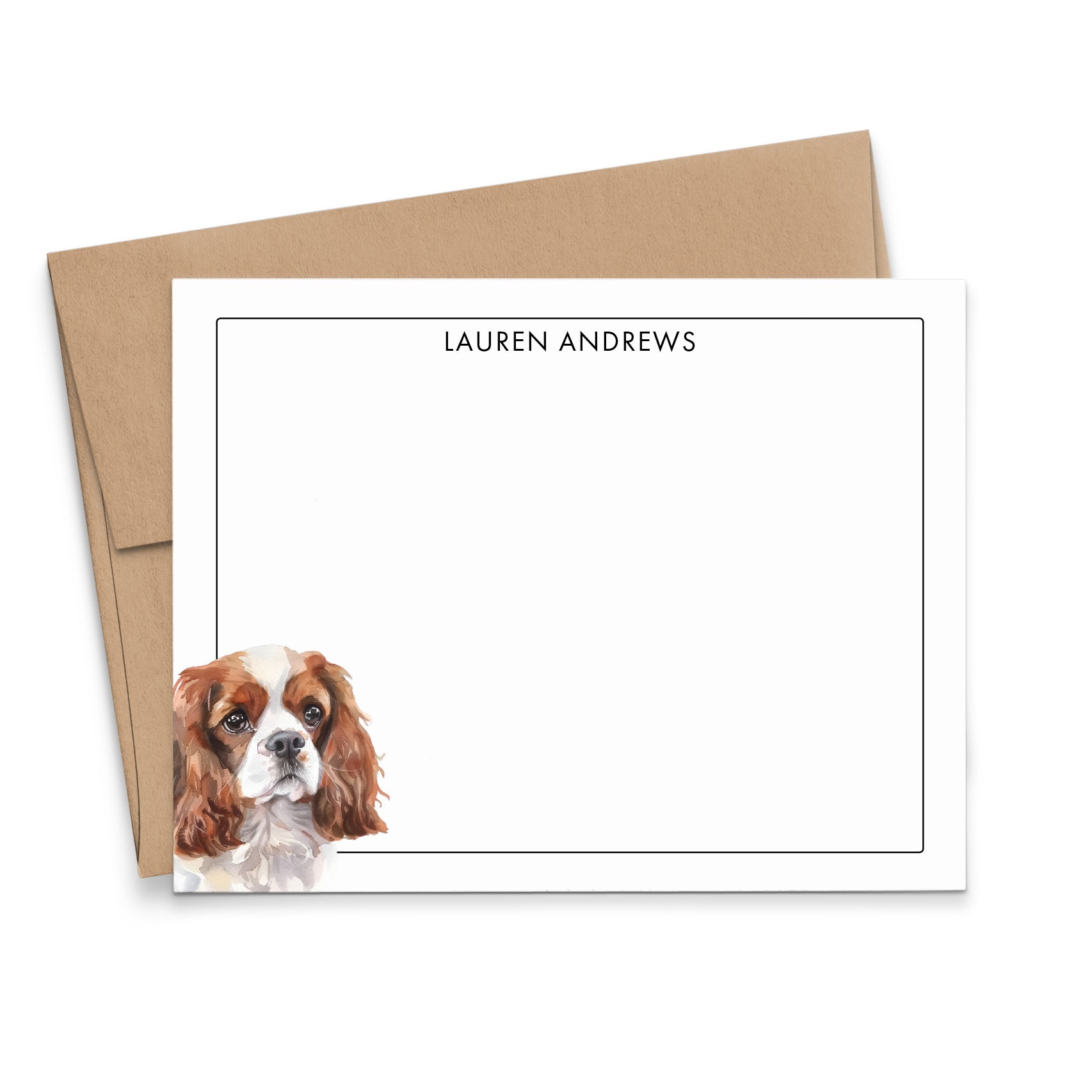 Cavalier King Charles Spaniel Notecards Or Choose Your Dog Breed