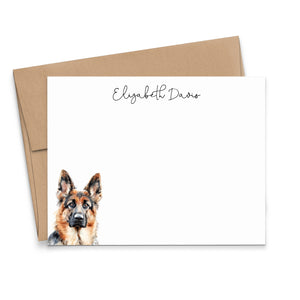 German Shepherd Stationery Cards Or Choose Your Dog Breed