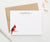 Elegant Cardinal Custom Note Cards And Envelopes