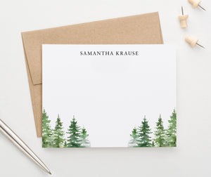 Enchanting Personalized Forest Stationery With Greenery 
