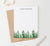 Botanical Personalized Watercolor Stationery With Trees