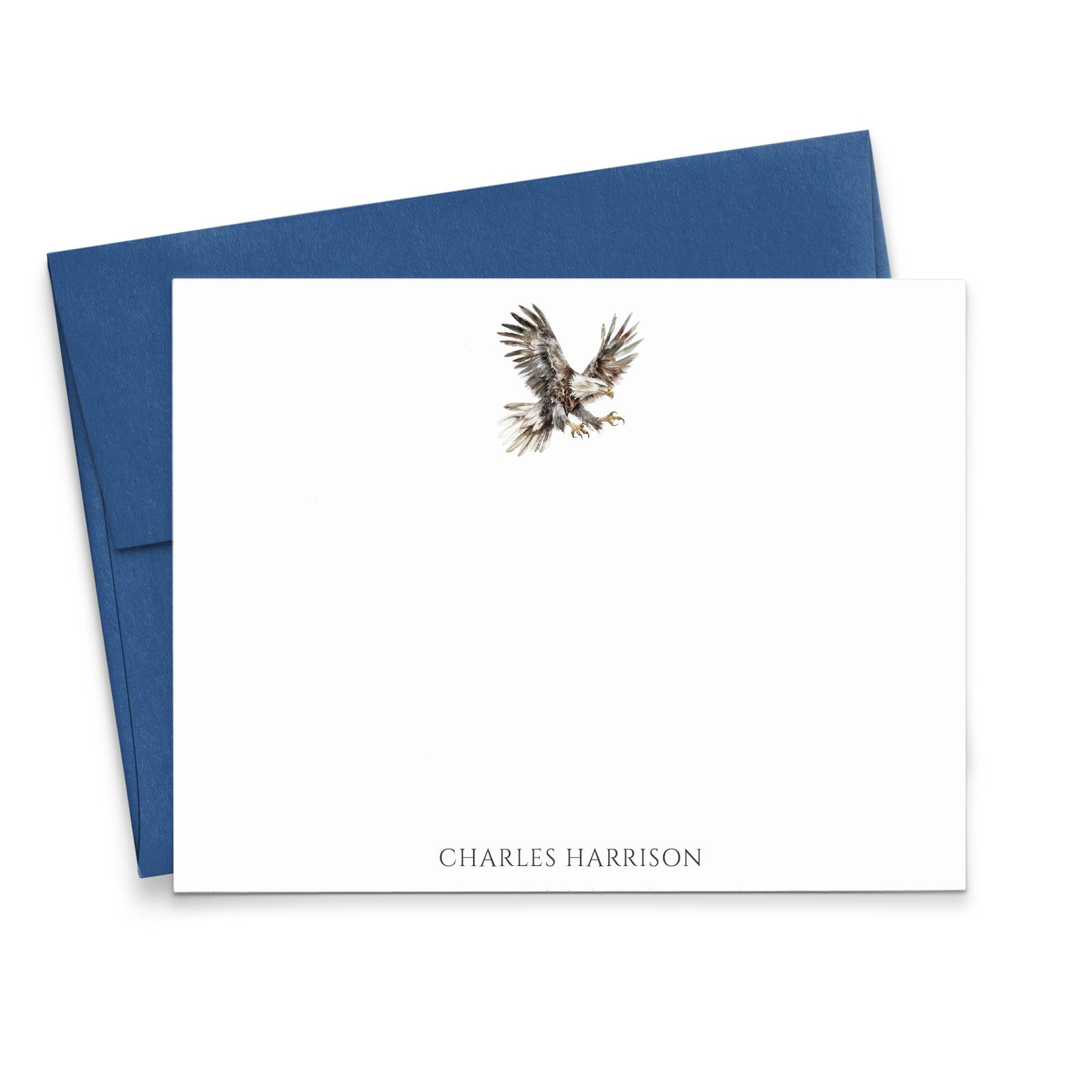 Eagle Note Cards With Envelopes Personalized