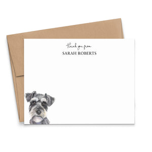 Schnauzer Custom Thank You Cards Or Choose Your Dog Breed