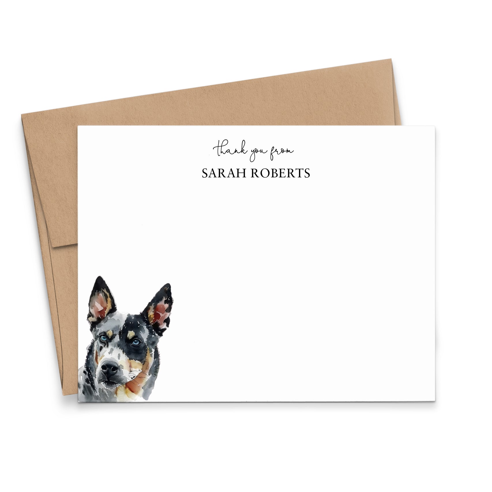 Australian Cattle Dog Thank You Notes Or Choose Your Dog Breed