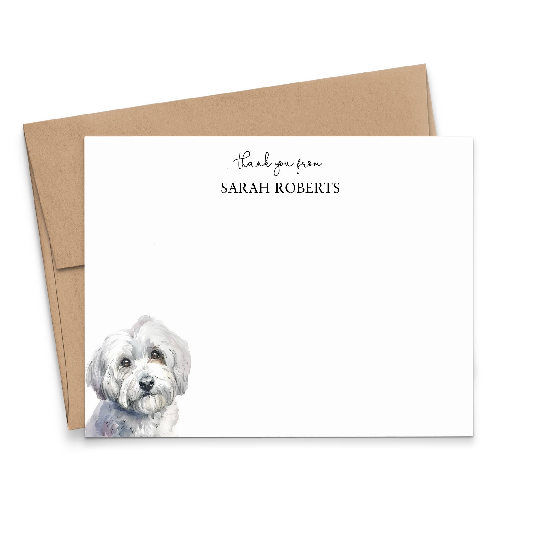 Custom Havanese Thank You Cards Or Choose Your Dog Breed