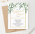 Personalized Greenery Top Rehearsal Dinner Invitations With Gold Frame