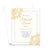 Gold And White Rehearsal Dinner Invitations With Border 