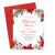 Elegant Christmas Rehearsal Dinner Invitations With Wreath