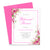 Elegant Pink Floral Rehearsal Dinner Invitations With Border