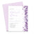 Classy Purple Floral Rehearsal Dinner Invitations