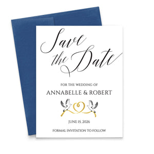 Dove Save The Date Invitations Personalized