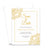 Gold And White Save The Date Invitations With Border 