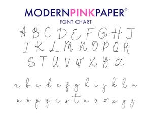 Font chart