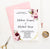 WI008 Personalized Burgundy Floral Wedding Invites flowers flower elegant modern pink maroon invitations marriage b