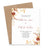 Rustic Fall Wedding Invitations With Watercolor Flowers