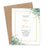 Elegant Eucalyptus Wedding Invitations With Border