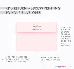 Blue Hydrangea Personalized Stationery Set