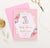 BI030 elegant bunny baby shower invitation personalzed floral rabbit gold glitter
