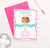 BI055 pancakes and pajames birthday party invitation for girls fun pink stripes 1