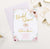 BRSI022 pink elegant bohemian floral corners bridal shower invite personalized gold wedding 1