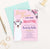 BSI022 llama llama baby shower invitation for girl floral 1
