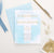 CI007 personalized blue watercolor christening invites set cross gold 