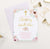 CI010 personalized pink floral christening invites for girls gold cross elegant 1