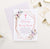 CI011 bohemian rose gold christening invitation personalized rustic feather floral 1