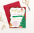 CPI005 jingle and mingle personalized christmas party invitation gingerbread tree