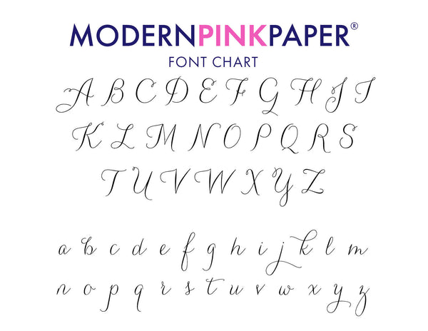 Simple Script Personalized Notepads - Modern Pink Paper