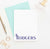 FS005 personalized classic family stationary set couples simple flat note card 1