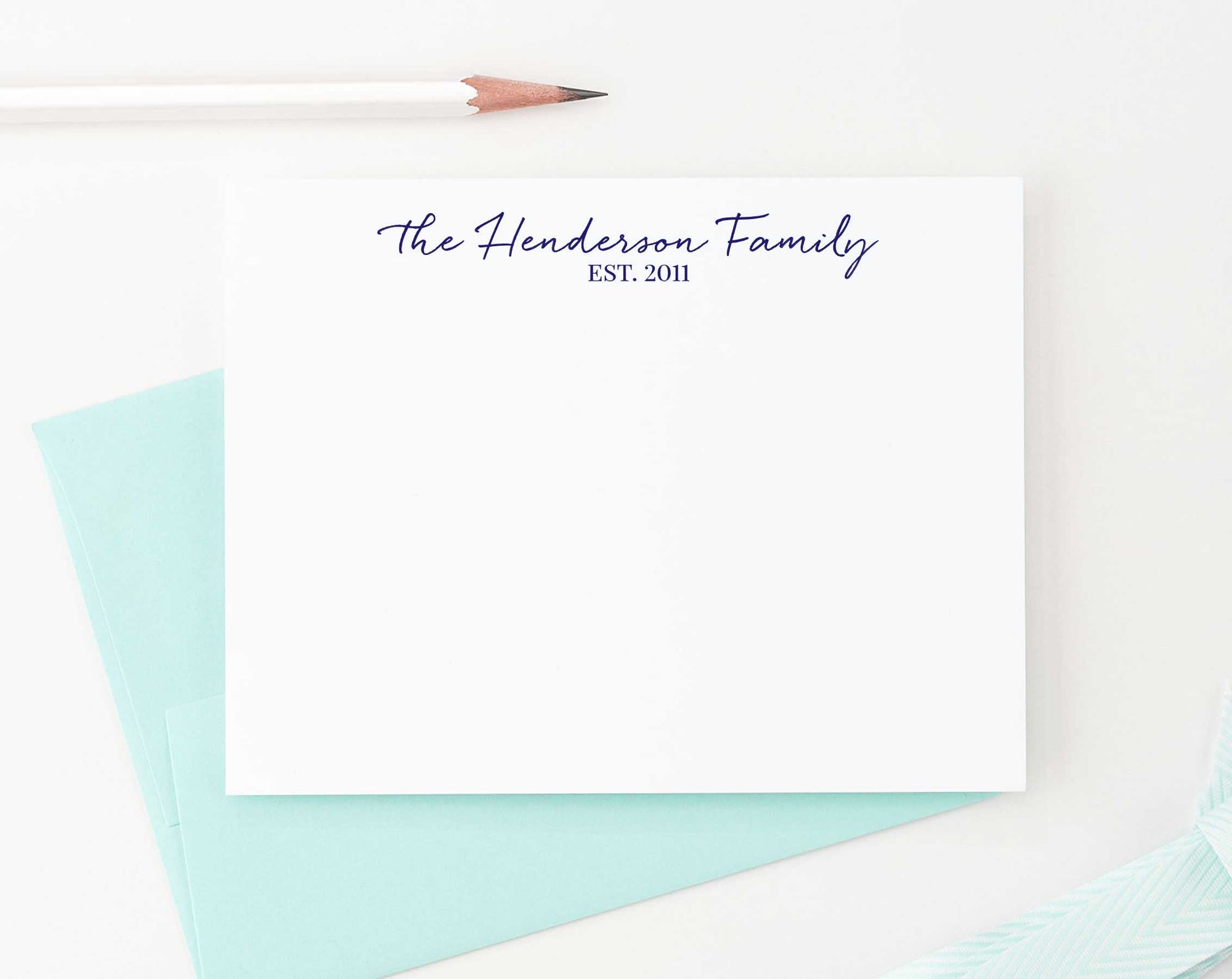 FS009 year established family stationery personalized couples gift anniversary engagement 1