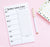 HNP001 My Weekly Meal Planner Notepad with Grocery List organize notes menu