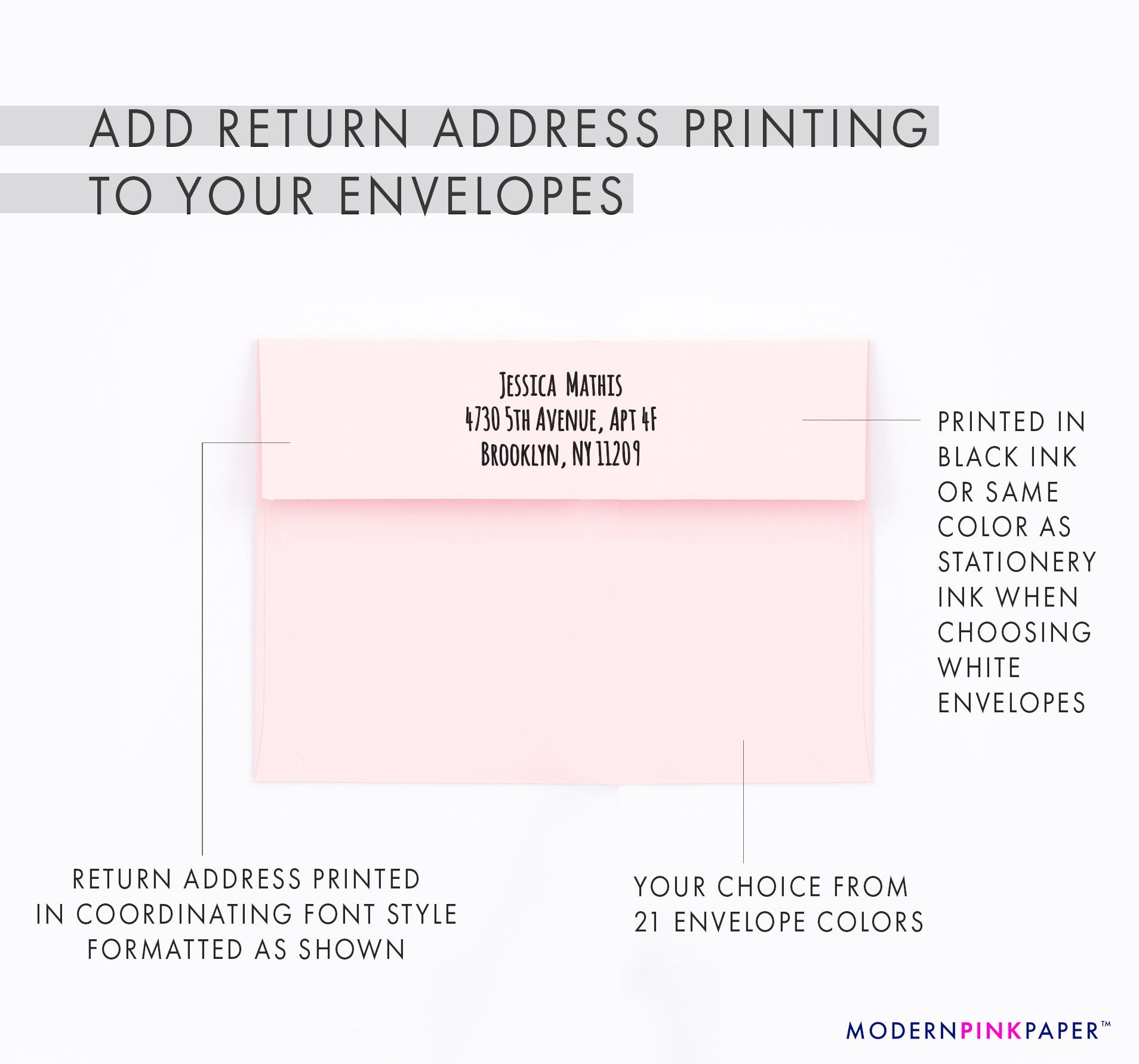 Simple Border Personalized Stationery