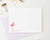 KS006 personalized flamingo childrens stationery set kids flat note card bird animal 1