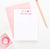 KS008 personalized hearts kid stationary note cards set heart cute simple 