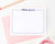 KS031 modern bordered thank you cards personalized for girls stationery flat polka dot border kids 1