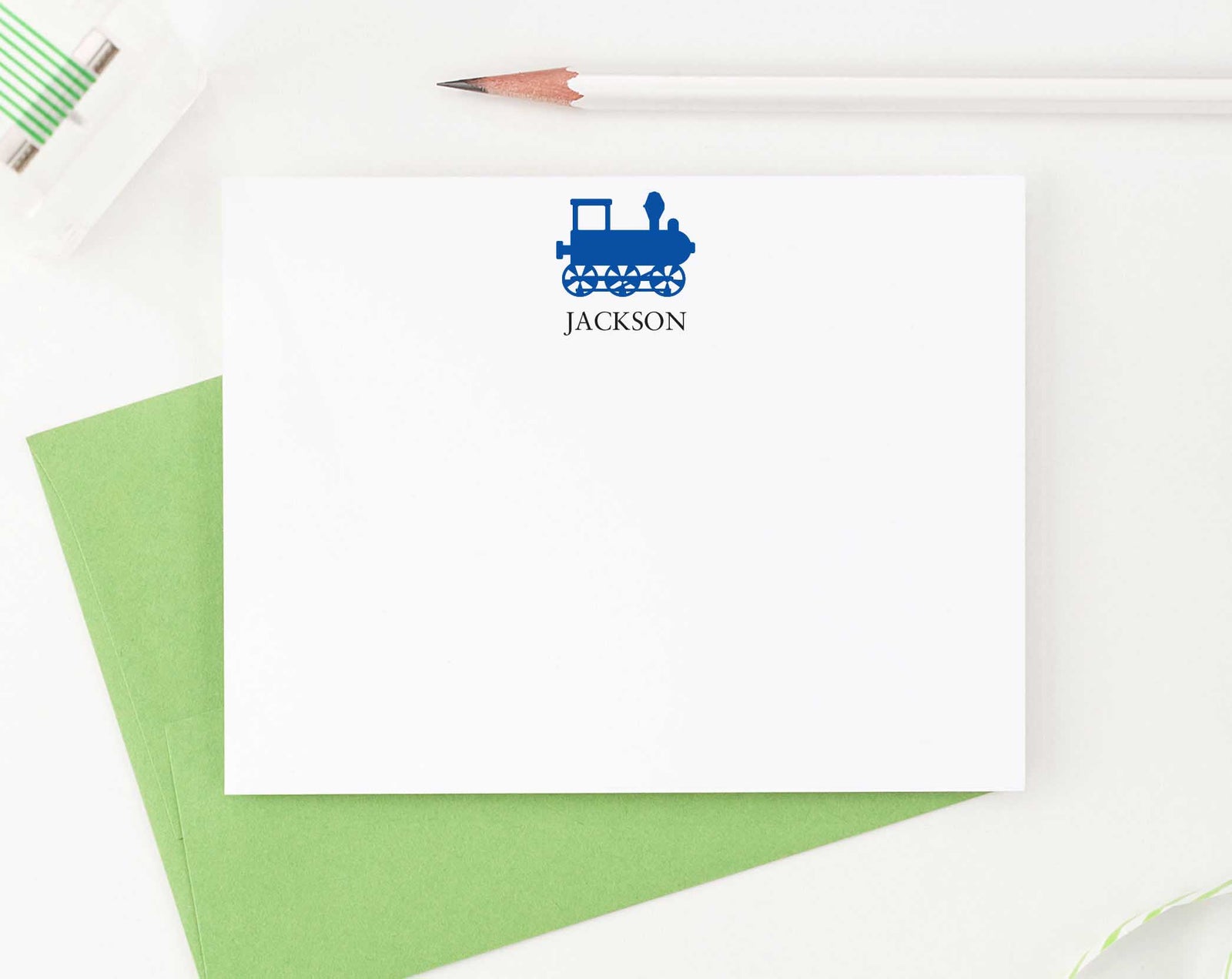 KS035 kids train stationery set personalized locomotive choo choo train