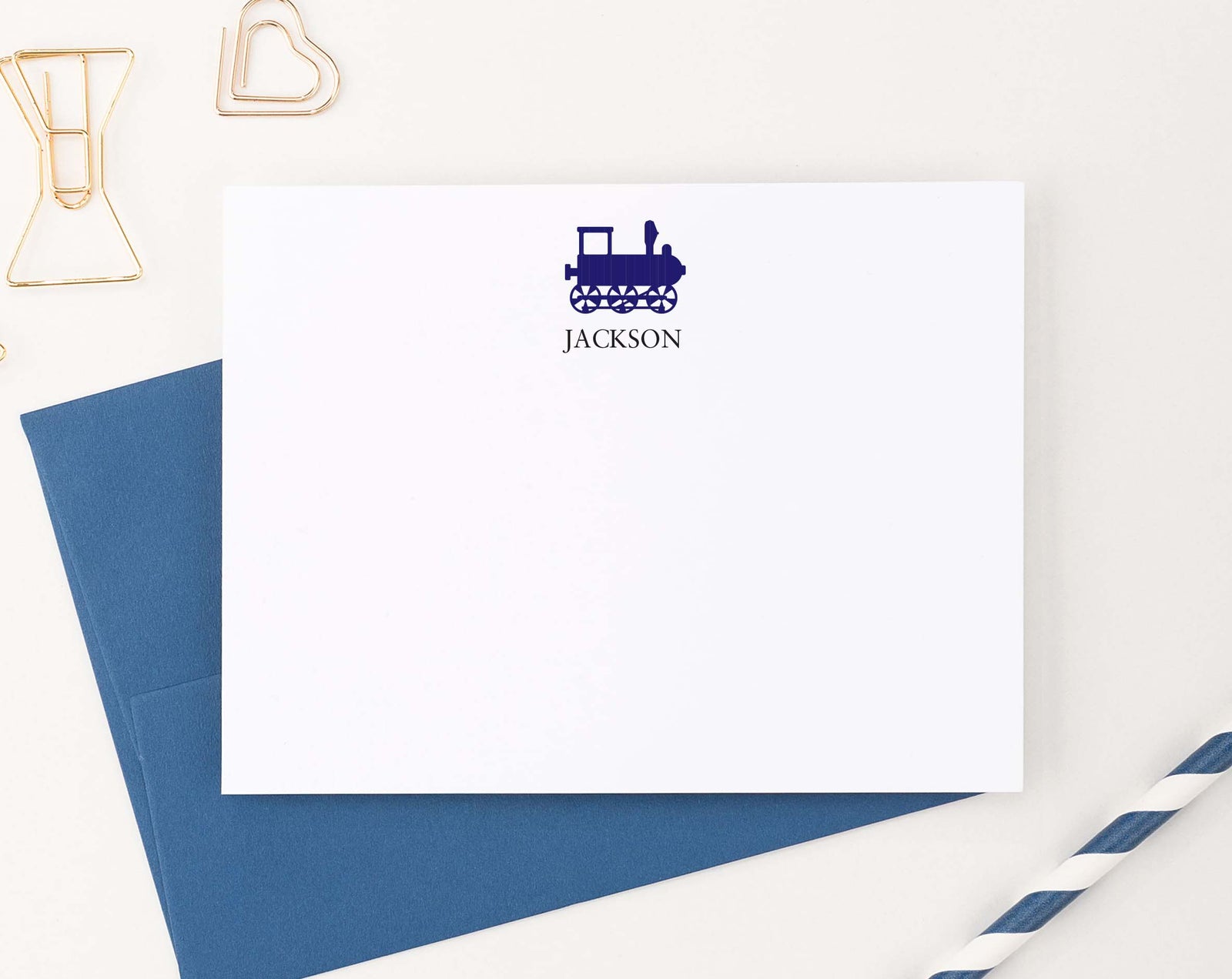 KS035 kids train stationery set personalized locomotive choo choo train