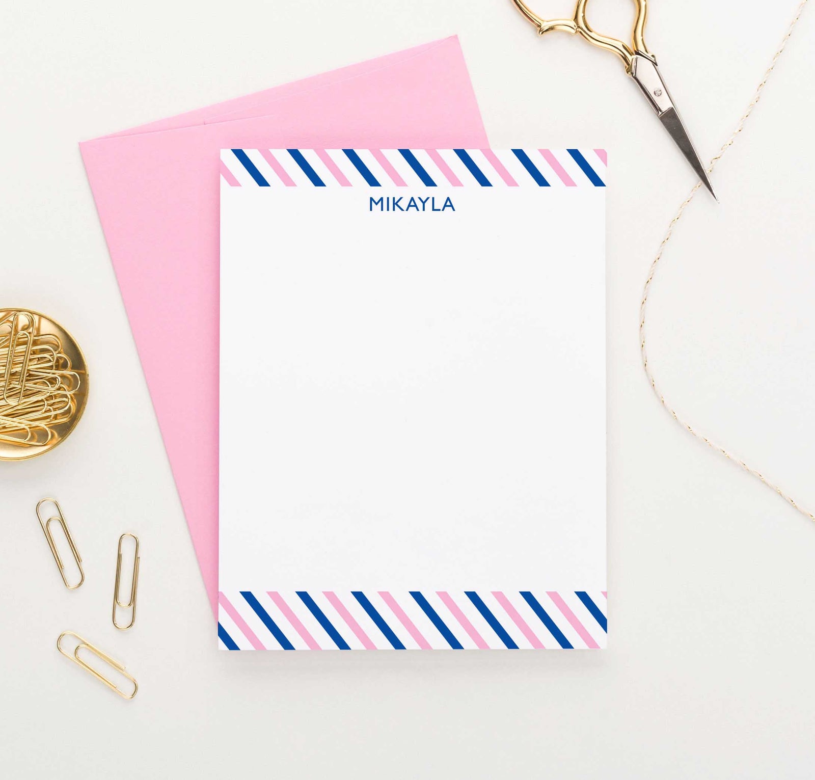 KS040 striped kid stationary personalized kids stripes