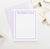KS046 simple block font kids stationary personalized notecards girls boys simple flat 1