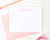 KS052 cute script font personalized notecards for girls boys kids heart 3