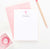 KS072 personalized pink cross stationery for kid girls stationary notecard simple 1