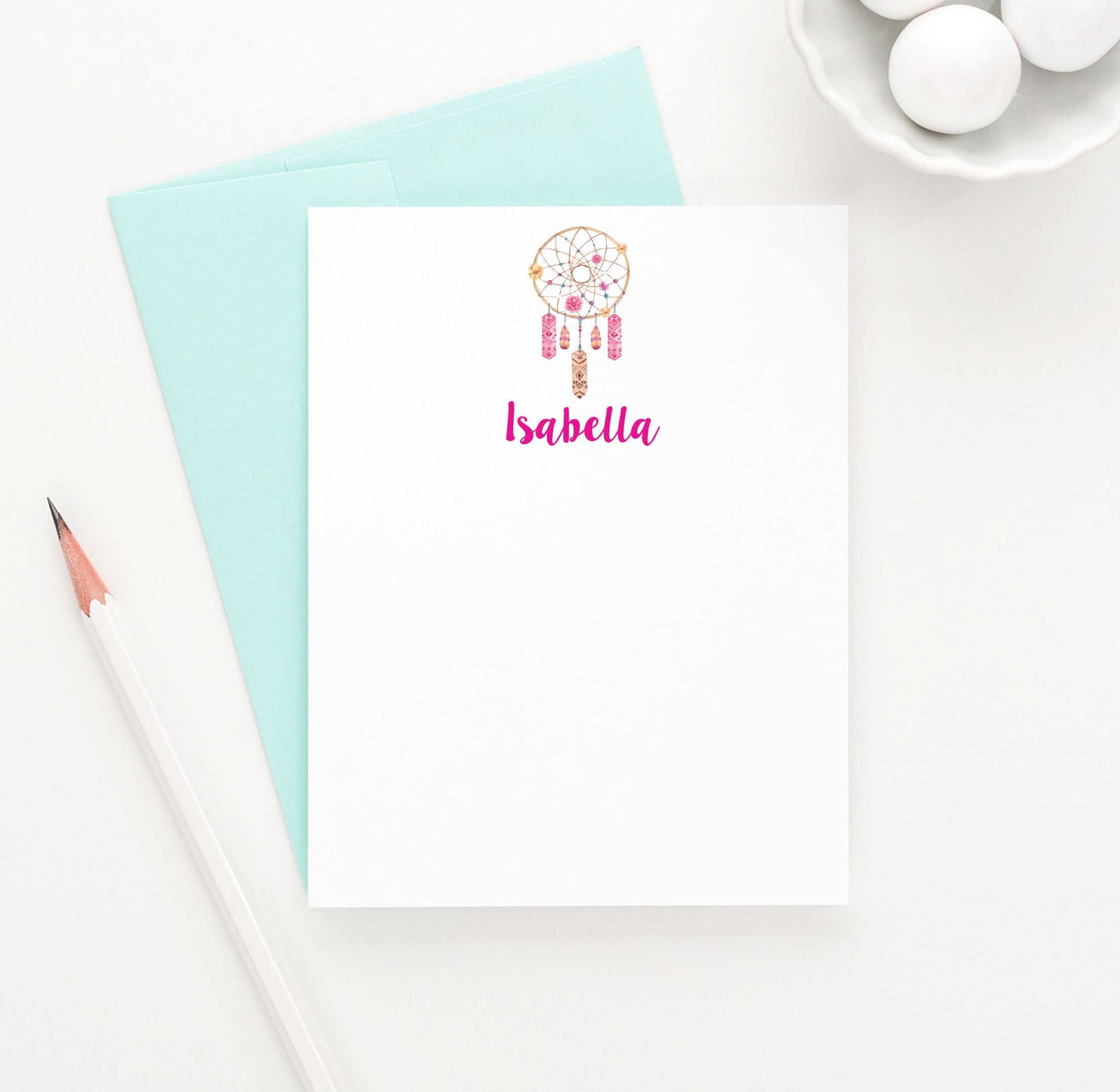 KS082 personalized dreamcatcher stationary for children kids girls boys dream catcher boho