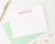 KS096 personalized a note from lined note cards for girls boys kids kid line lines simple stationery